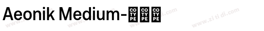 Aeonik Medium字体转换